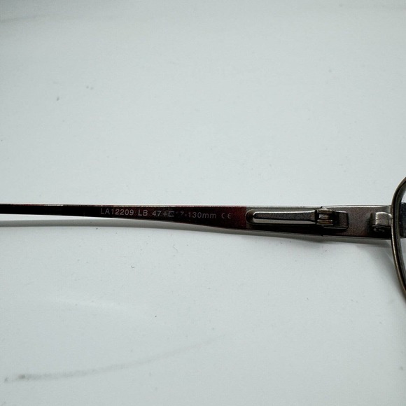 LACOSTE LA12209 VO Silver Gold Orange Yellow Eyeglasses 47-19-130 H9803 - Picture 5 of 7